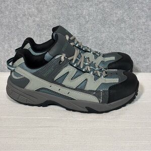 Worx by Red Wing 5108 Carbide Athletic Safety Toe Work Shoes-Gray/Blue-Women 9